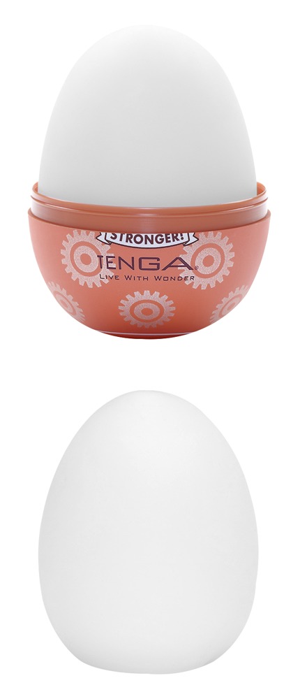 Tenga Egg Stronger «Gear» Einmal-Masturbator mit stimulierender Struktur (Zahnrad-Noppen)